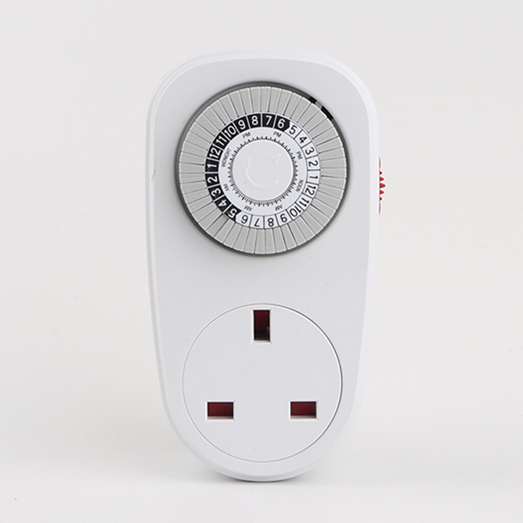 24Hour Switch Time Clock Socket UK Plug In 7 Days Daily Home Interval Clock