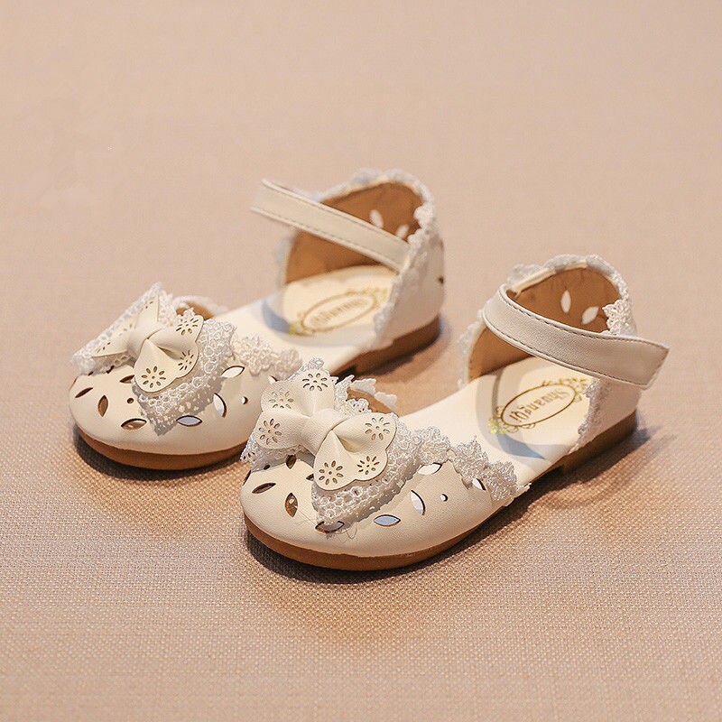 Baby, peuter, kind, meisje, zachte zool, kinderbedje, zomersandalen met strik