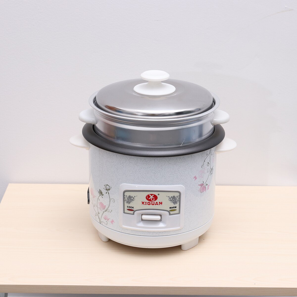 1pcs Multi-function Household Rice Cooker 400W 2L Electric Mini Automatic Food Steamer