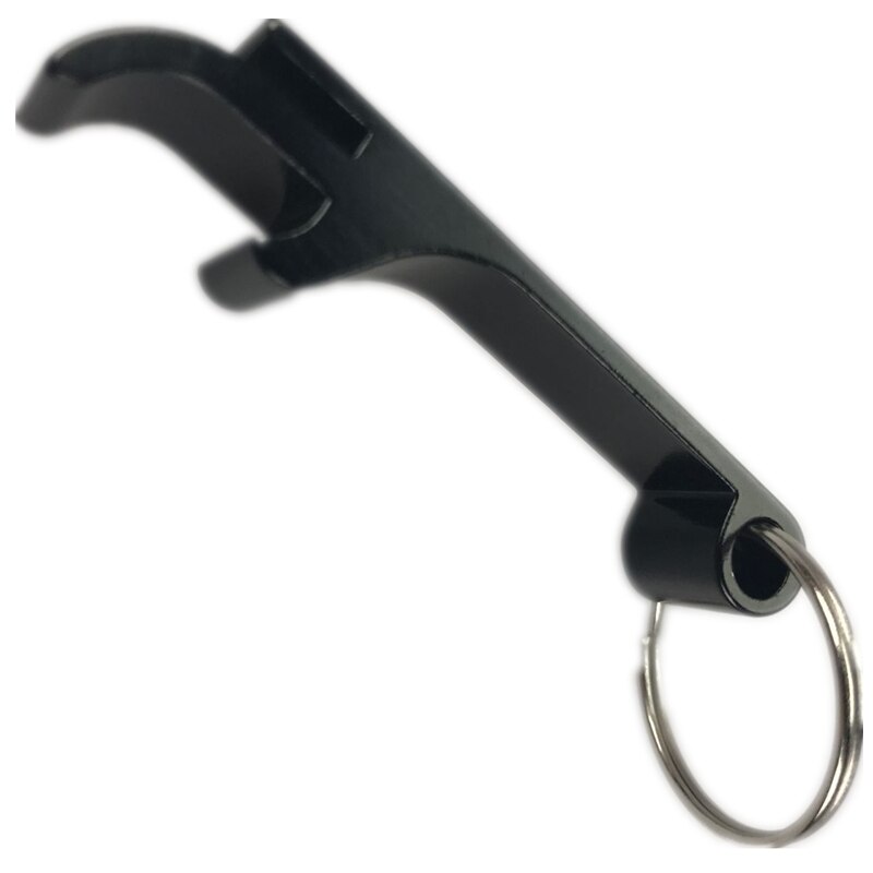 Piwo brelok z otwieraczem robić butelek 4 w 1 kieszonkowy aluminiowy otwieracz robić butelek piwa otwieracz robić butelek wina brelok z otwieraczem robić butelek prezent ślubny narzędzie kuchenne robić baru: czarny