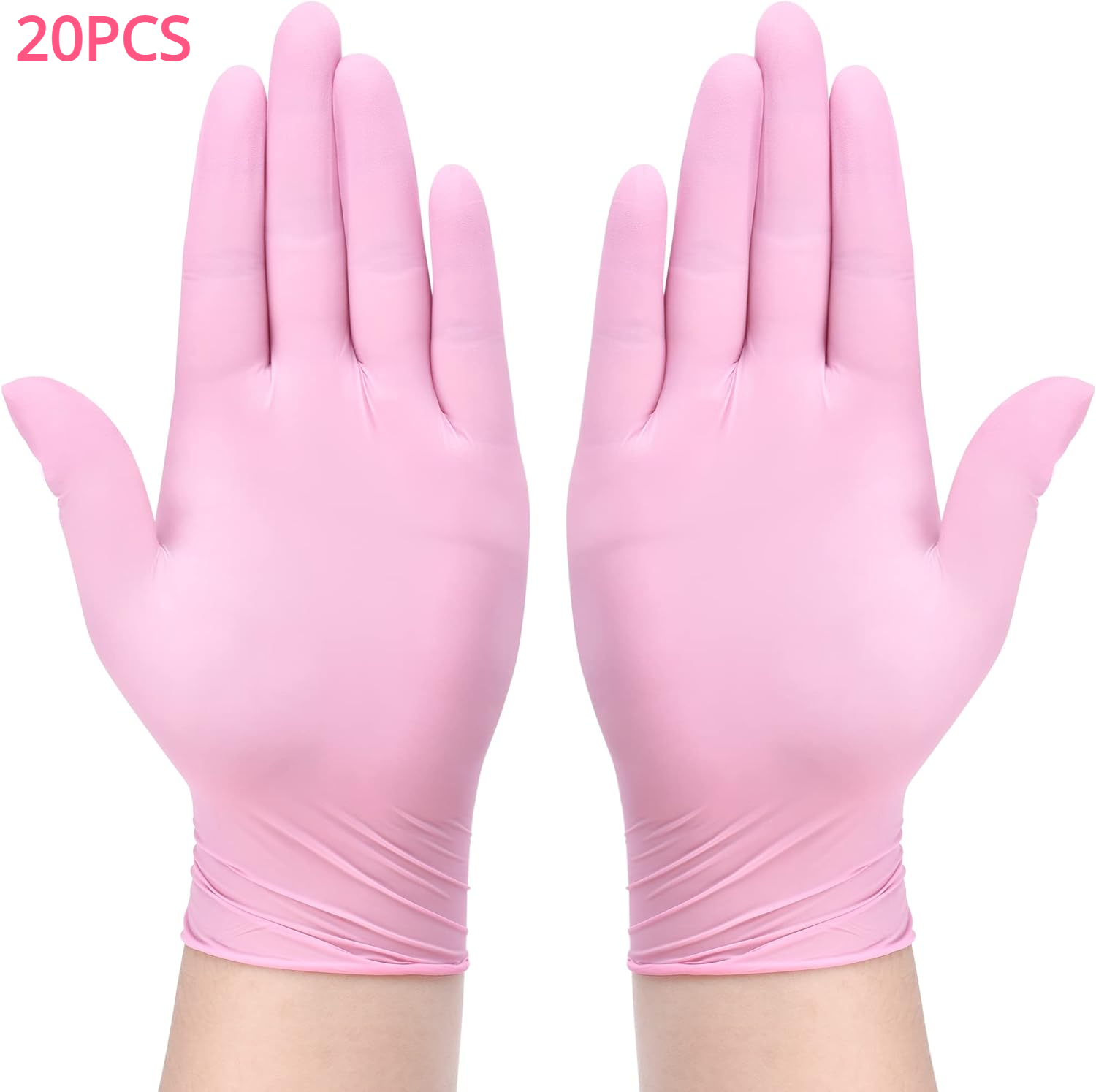 100/50/20PCS Light Pink Disposable Nitrile Gloves Light Pink Gloves For Kitchen Waterproof Anti-static Durable Cooking Tools: XL / Blue
