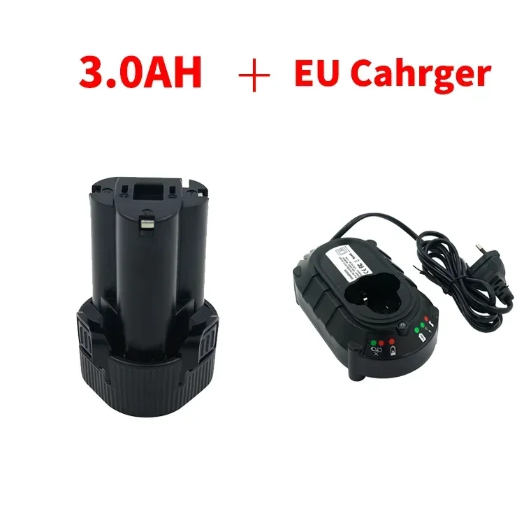10.8V 12V Lithium Ion Battery 3AH 3000mAH for Makita BL1013 BL1014 194551-4 TD090D TD090DW LCT203W LCT204 194550-6 DF030D: Silver