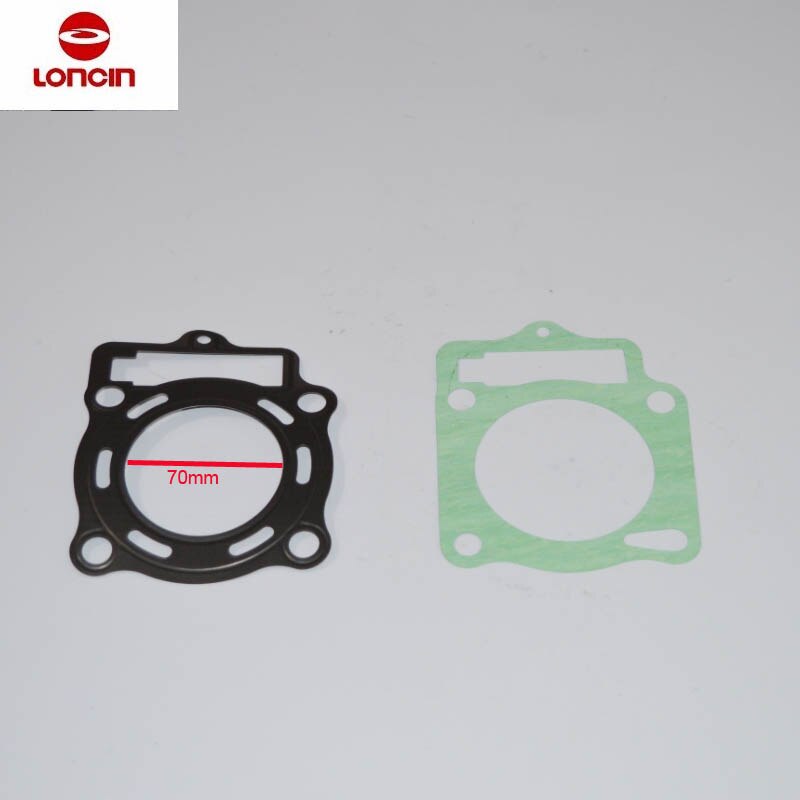 LC170MM ZS169MM zongshen 250cc CB250 air cooled full set engine gasket loncin cylinder head gasket dirt bike atv quad lx166fmm: loncin 70mm