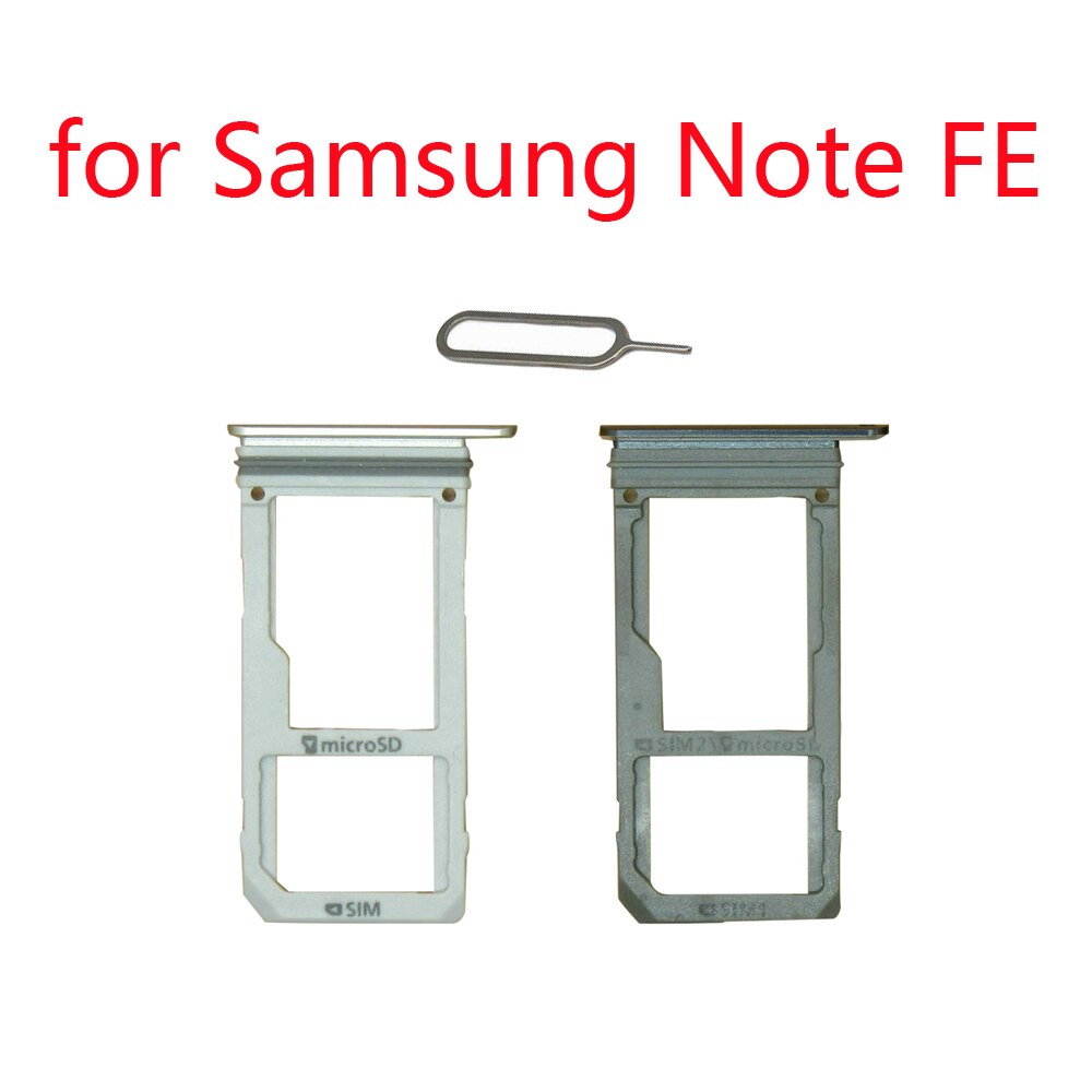 SIM Card Tray Holder For Samsung Note FE N935 Galaxy Note Fan Edition Original Phone Housing Micro SD SIM Card Adapter Slot