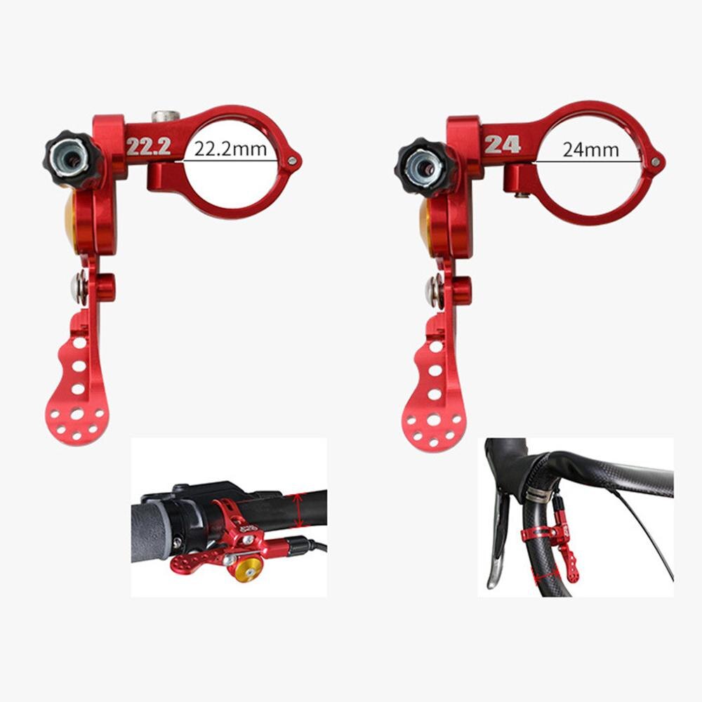 Abrazadera para tija de sillín de aleación de aluminio, Quick 22,2/24mm, piezas de repuesto de liberación rápida para SILLÍN de bicicleta de montaña