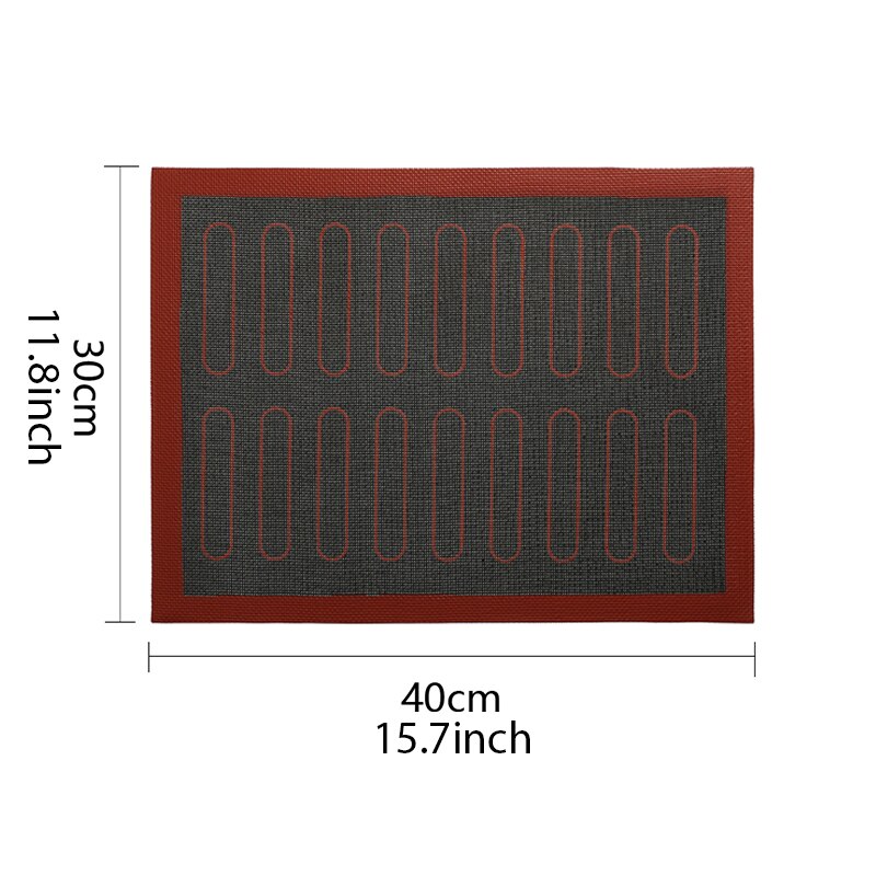 Perforated Silicone Baking Mat Non-Stick Oven Sheet Liner Bakery Tool For Cookie /Bread/ Macaroon Kitchen Bakeware Accessories: 15.7x11.8inch B