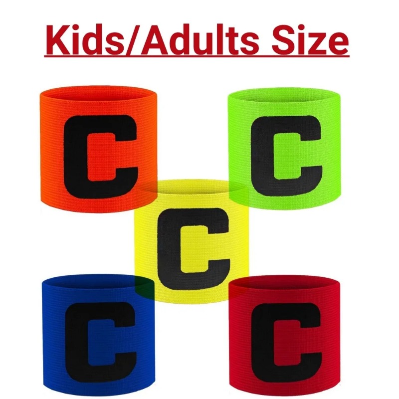 Kids Adults Football Captain Armband Soccer Arm Band Leader Competition Soccer Captain Group Armband Football Training