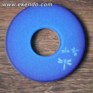 - ikendo.net - sp052 -  trollslända dubbeldäck tsuba -kendo tillbehör tsuba kendo tillbehör