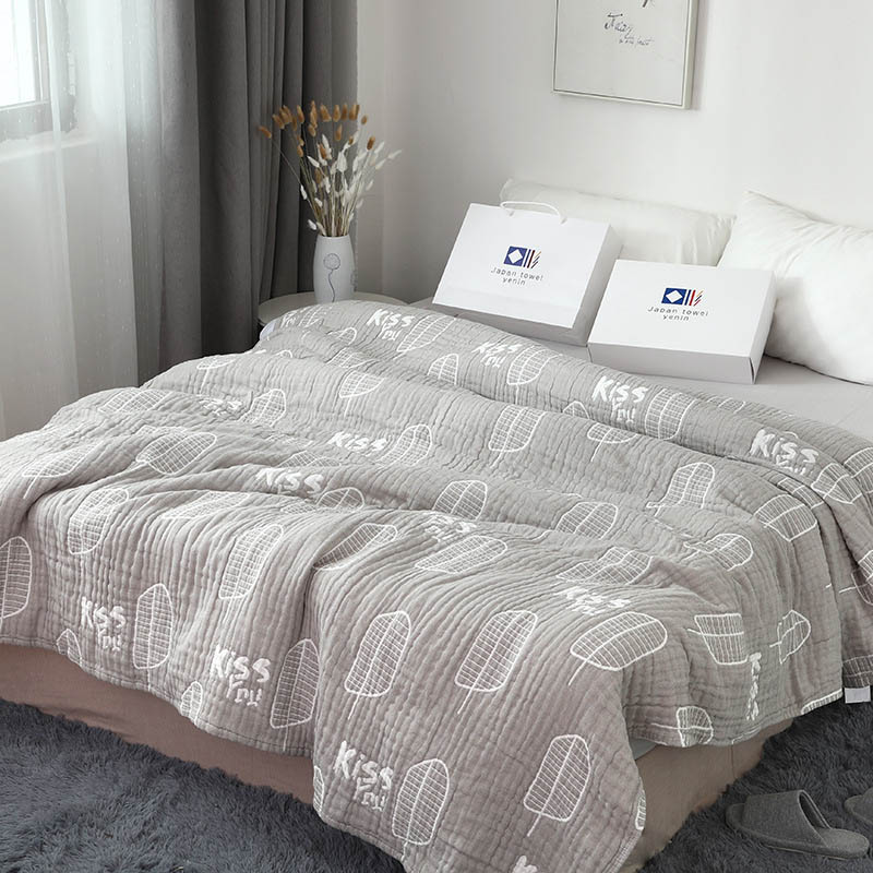 Atmungsaktive Bettwäsche Decken für Erwachsene freundlicher Bett Abdeckungen Sommer Luft Tröster Bettdecke Blick Klimaanlage Sommer Decke: 150x200cm / C