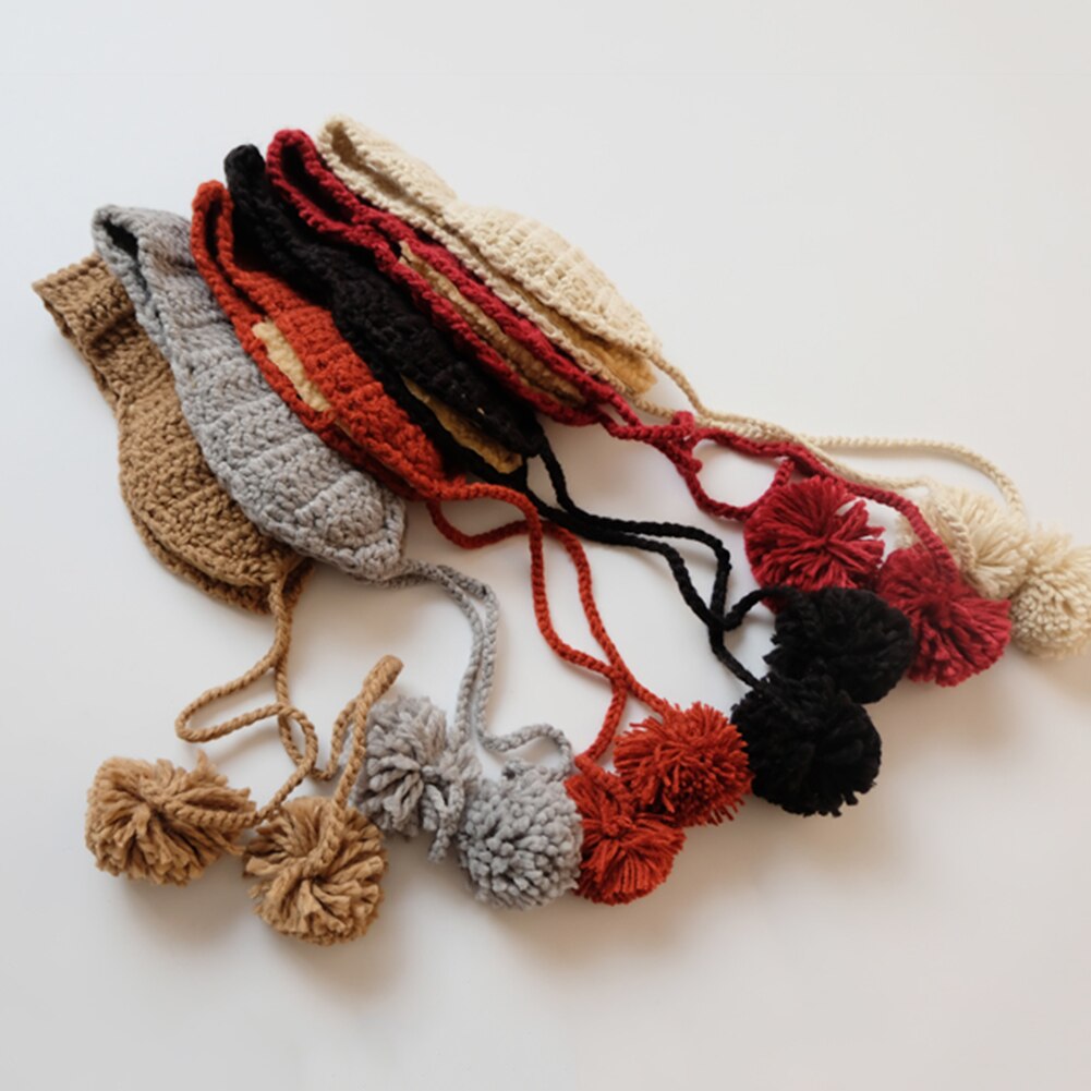 tricot laine cache-oreilles Crochet cache-oreilles hiver automne en peluche cache-oreilles pour les femmes