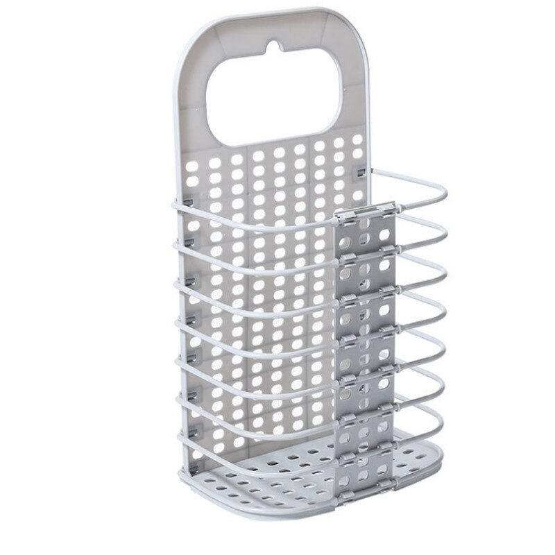 Draagbare wasmand, opvouwbare opbergtas, wasmand, wasmand, au: Lichtgrijs
