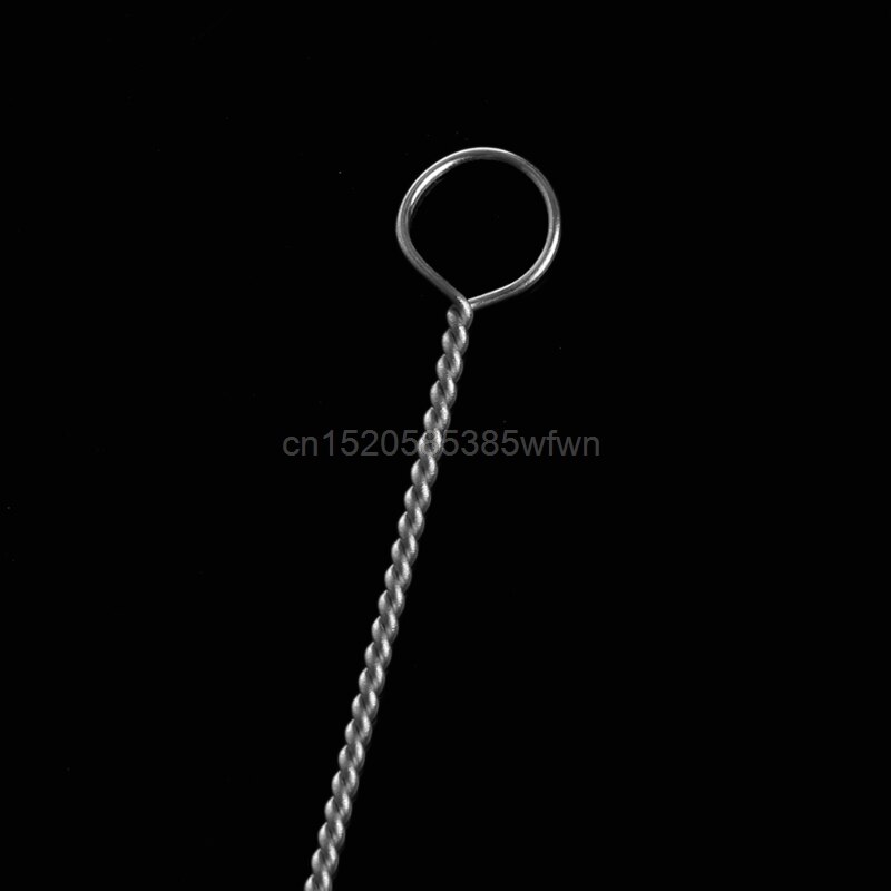 5 pz/lotto 17cm biberon per latte per bambini bere tazza d&#39;acqua lavaggio paglia spazzola detergente manico in acciaio inossidabile spirale capelli morbidi puliti