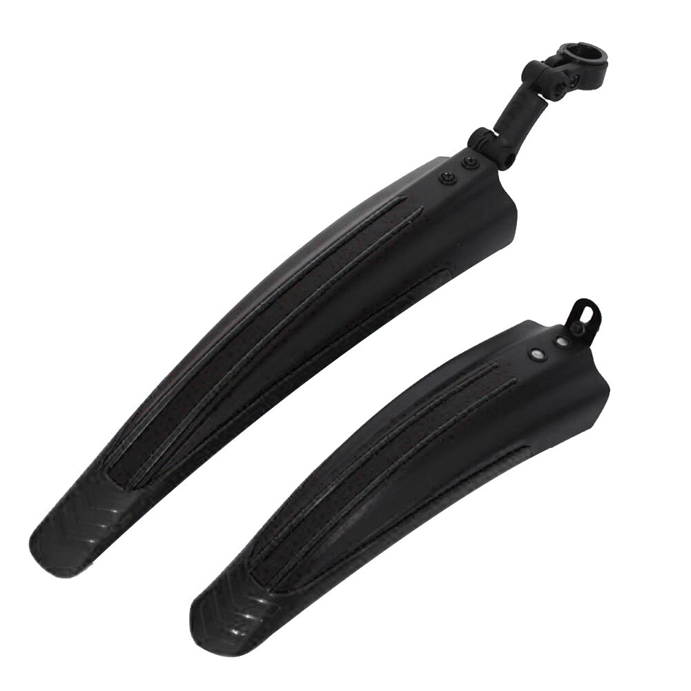 Juego de guardabarros delantero y trasero para bicicleta de montaña, accesorios para ciclismo de 20/22/24/26 pulgadas, 2 piezas: Negro