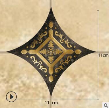 18 pz Autoadesivi Piastrelle Adesivi Durevole Impermeabile PVC Arte Diagonale Pavimento Decalcomanie Della Parete Backsplash Applique fai da te Casa Decorativa: Giallo