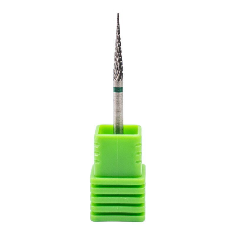 Fresas para uñas de aleación de tungsteno y plata, 6 uds., brocas de aleación de tungsteno para limar máquinas eléctricas, cabezales para manicura y manicura, 2,35mm: 5