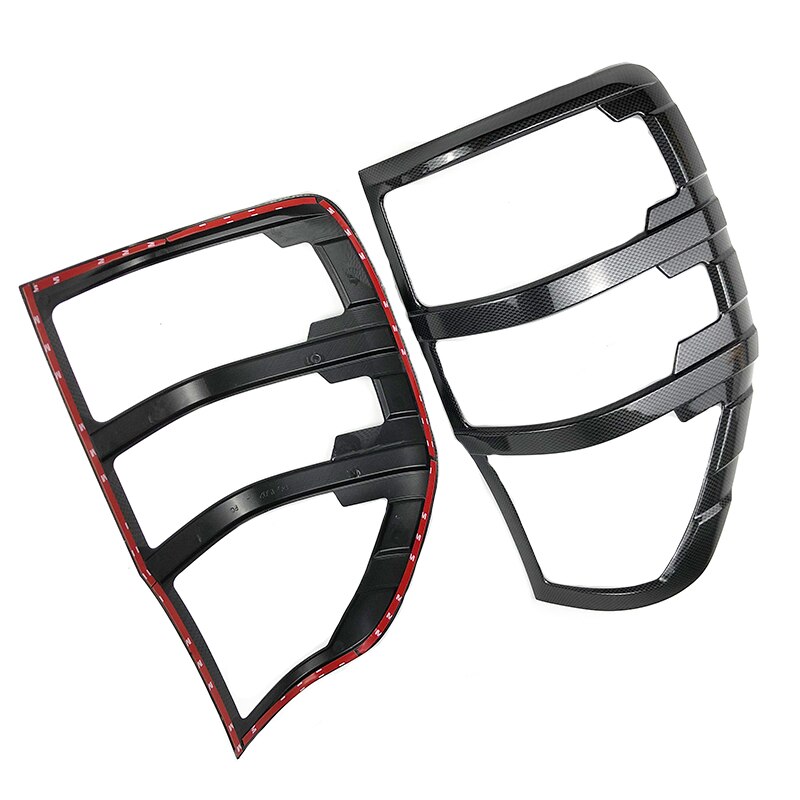 Fit for ranger accessories ABS carbon fiber tail light covers trim T6 T7 xlt - Car rear lamp cover