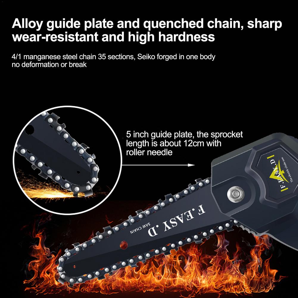 800W Mini Chainsaw Rechargeable Hand Saw High-power Electric Saw Tree Cutter Garden Tools Power Tools