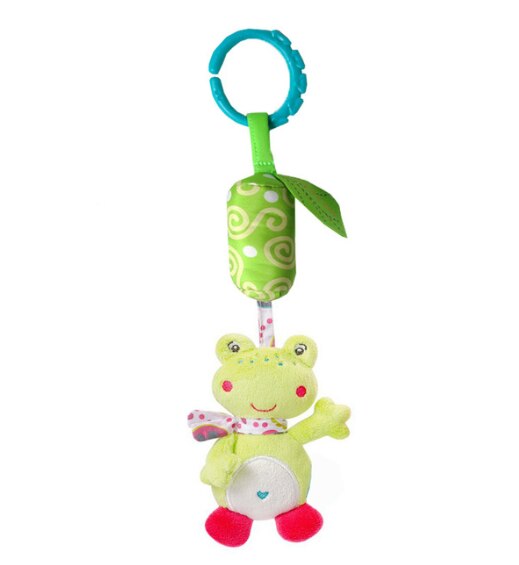 Plush Toy Stroller Crib Car Seat Hanging Baby Toys Clip On Wind Chime Teether Rattle Toy