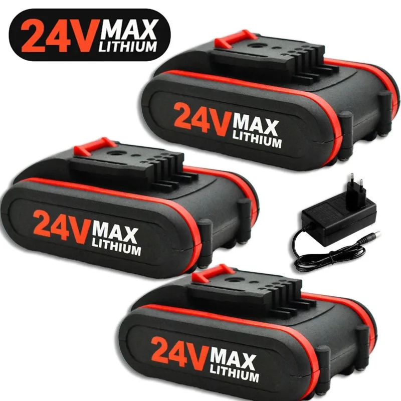 Lithium-Akku für Elektrowerkzeuge, 18650, 4,8 Ah, Akku für Akku-Schraubenschlüssel, Mini-Kettensäge, elektrische Bohrmaschine usw., brandneu, 24 V