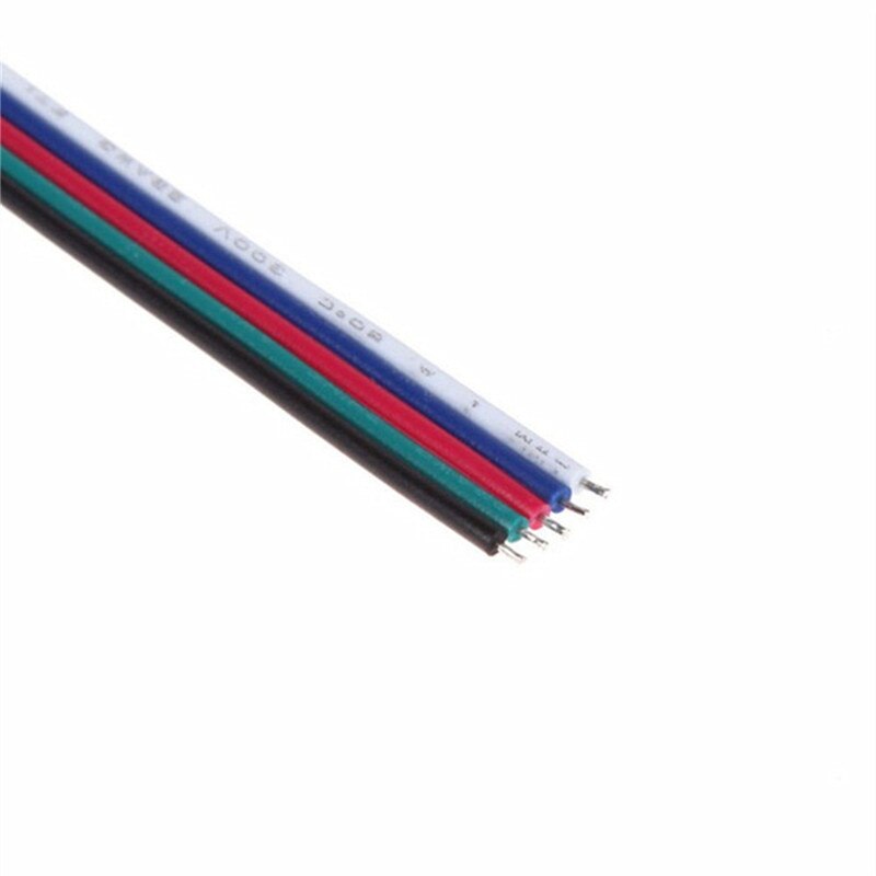 4 pin RGB Stecker 5 Pin RGBW Stecker Männlich/Weiblich LED Streifen Nadel Stecker Schweißen Kabel Für 5050 3528 RGB RGBW LED Streifen