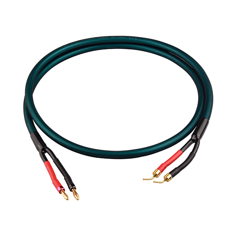 5N high purity copper fever grade HIFI speaker cable main and secondary speakers surround power amplifier computer audio cable: Blue / 12m