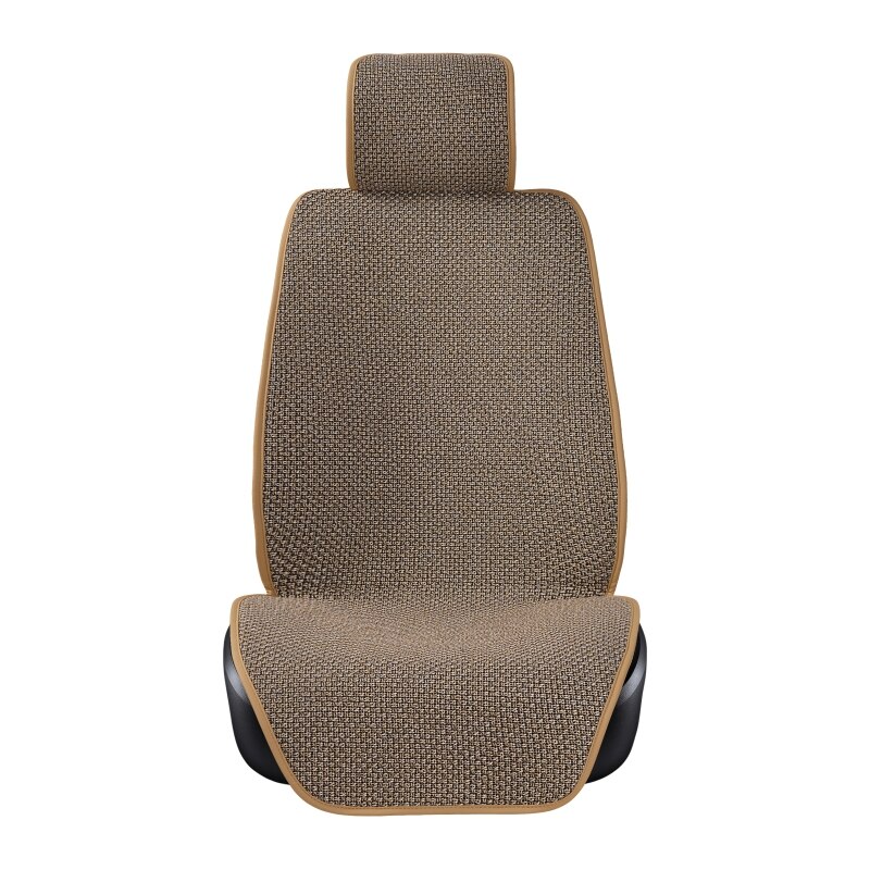 Autositzbezug aus leinen, atmungsaktiv, komfortabel, für sommer und herbst, universell einsetzbar, für den autoinnenraum, als umhang oder schal: Beige