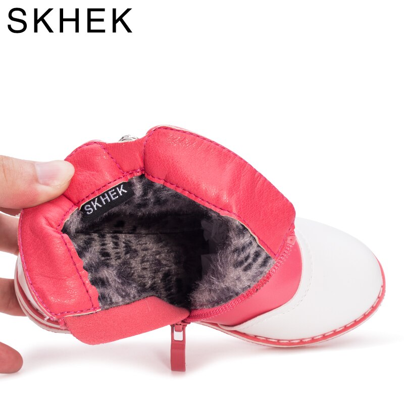 Skhek kinderlaarzen voor schoenen of meisjesjongens kinderen lente met meisjesschoenen voor kinderen enkellaarsjes pu kinderen meisje winter herfst