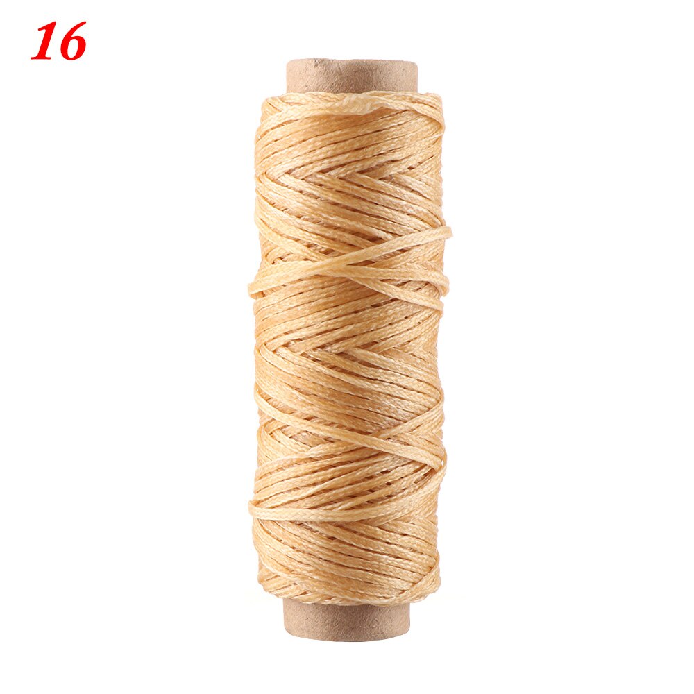 30m/roll 210D Waxed Thread Cotton Sewing Line Flat Cord String Strap Hand Stitching Thread For Leather Handicraft Tool Sewing: 16