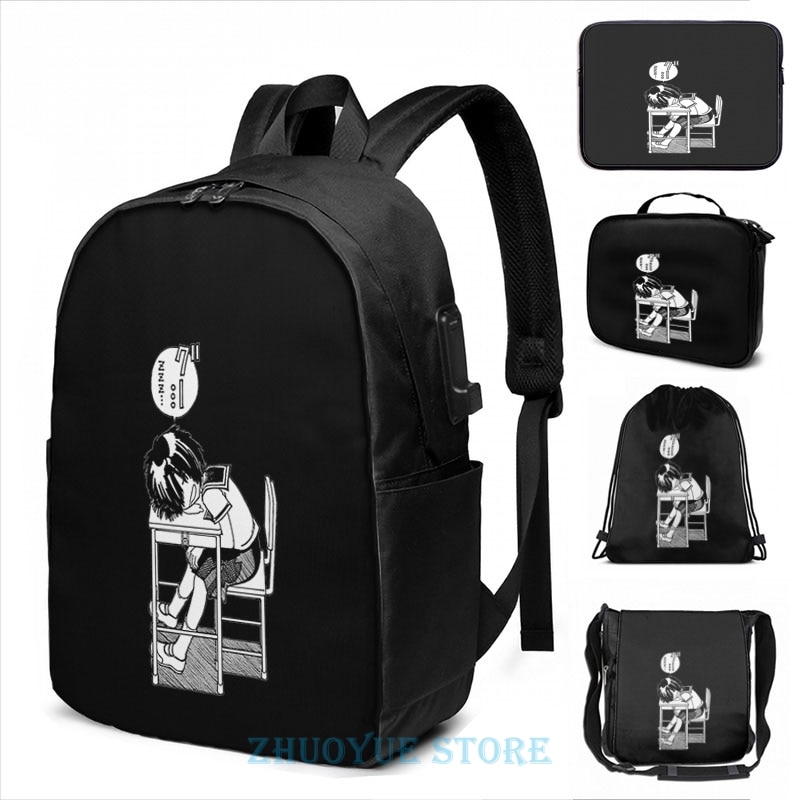 Nazo no Kanojo X misteriosa novia X durmiente Urabe USB carga mochila hombres escuela bolsas mujer bolsa viaje laptop bolsa