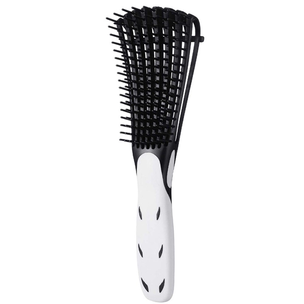 Scalp Massage Comb Curved Breathable Ribs Claw Comb Hairbrush Soft Durable Hairdressing Smooth Hair Comb: white