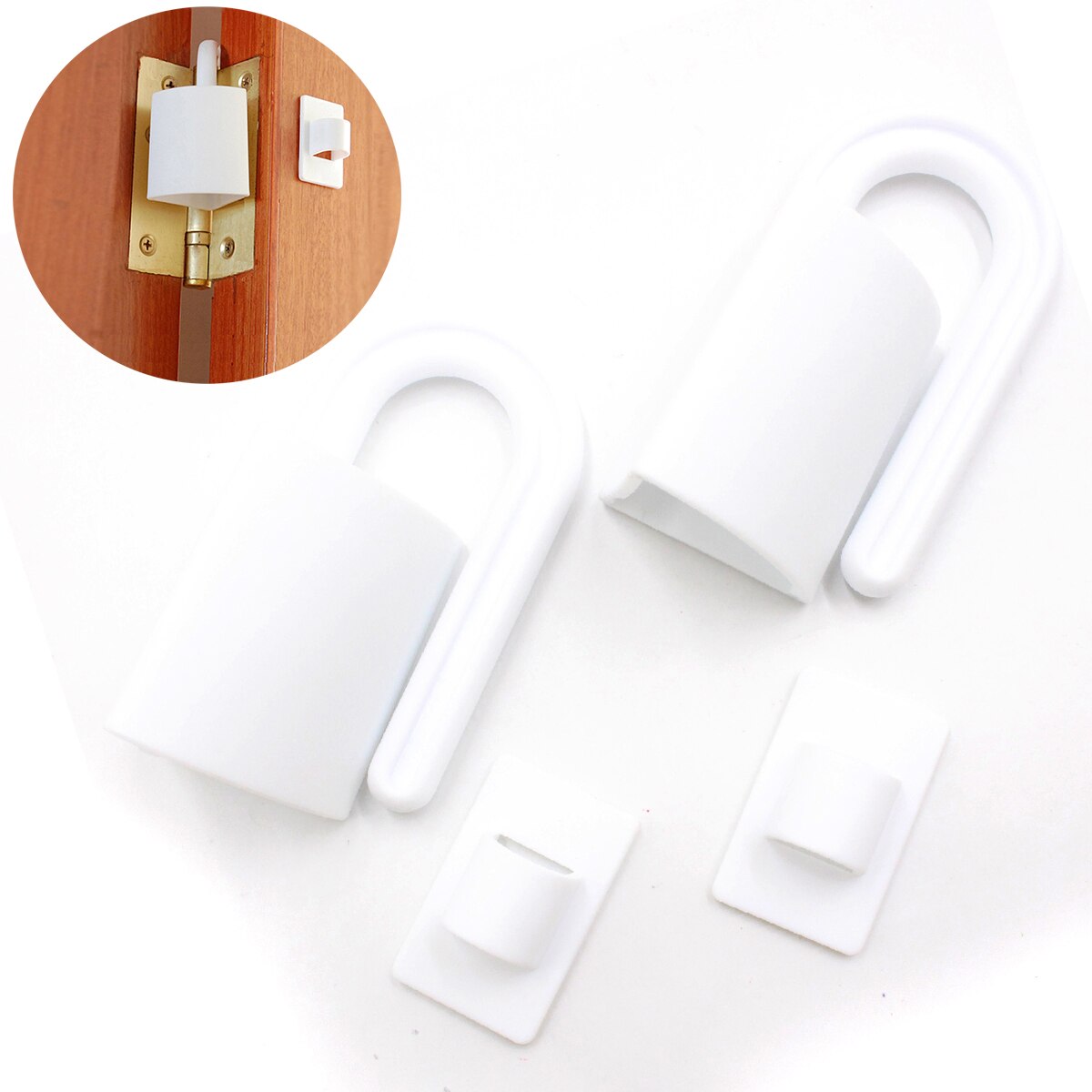 5pc Door Stopper Baby Safety Door Lock Hinge Anti Pinch Hand Kids Children Finger Protector Baby Safety Anti-grip Door Card Lock