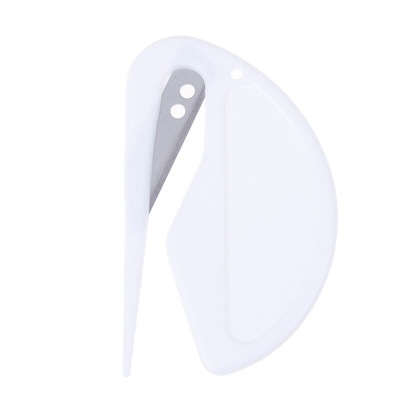2Pcs/lot Plastic Letter Opener Letter Mail Envelope Opener Safety Papers Guarded Cutter Blade Office Equipment Mini Sharp