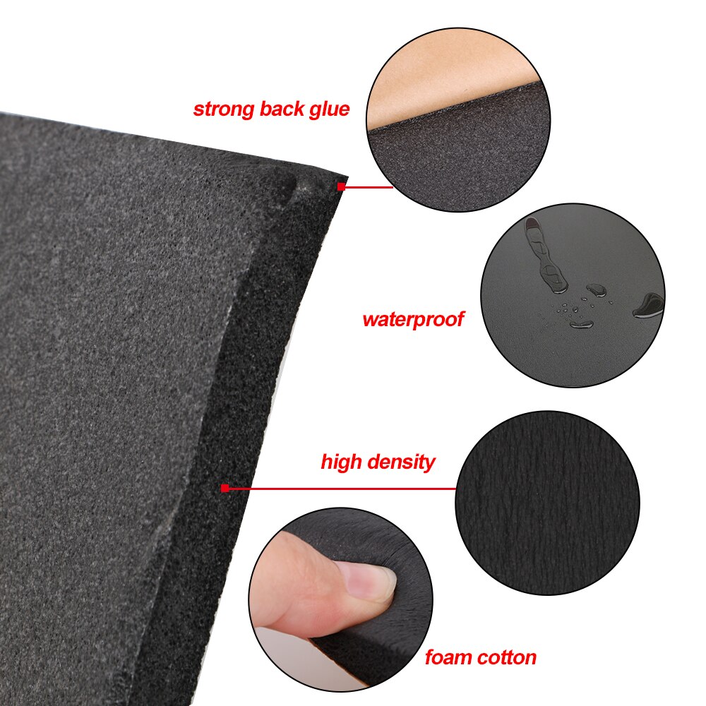 Tapis d&#39;isolation acoustique automobile, en coton, 50x30cm, tapis insonorisant pour camion, 3/6/8/10mm, mousse à cellules fermées