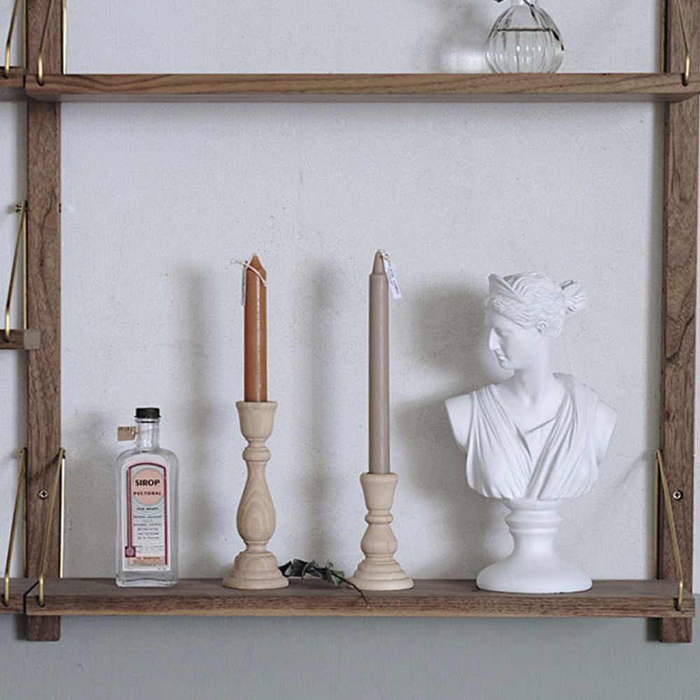 Wooden Candlesticks Unfinished DIY Classic Craft Candle Holders for Paint or Living Room Home Wedding Decorations
