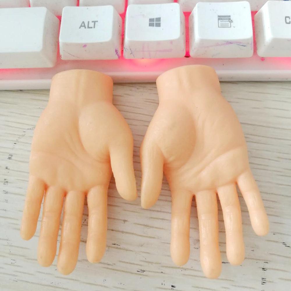 Nieuwigheid grappige vijf vingers open handpalmen en vingers set speelgoed rond het kleine handmodel halloween speelgoed