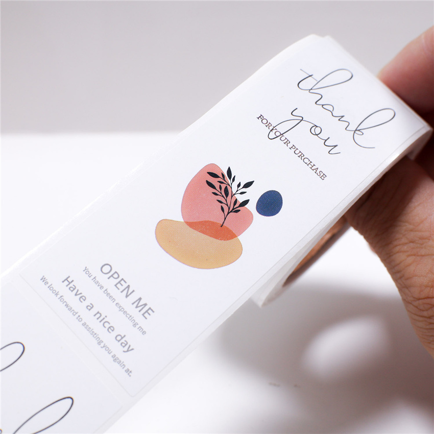 100pcs/roll This Package Is Happy To See You Too Stickers Small Business box packaging decor Thank You Sticker Seal Labels