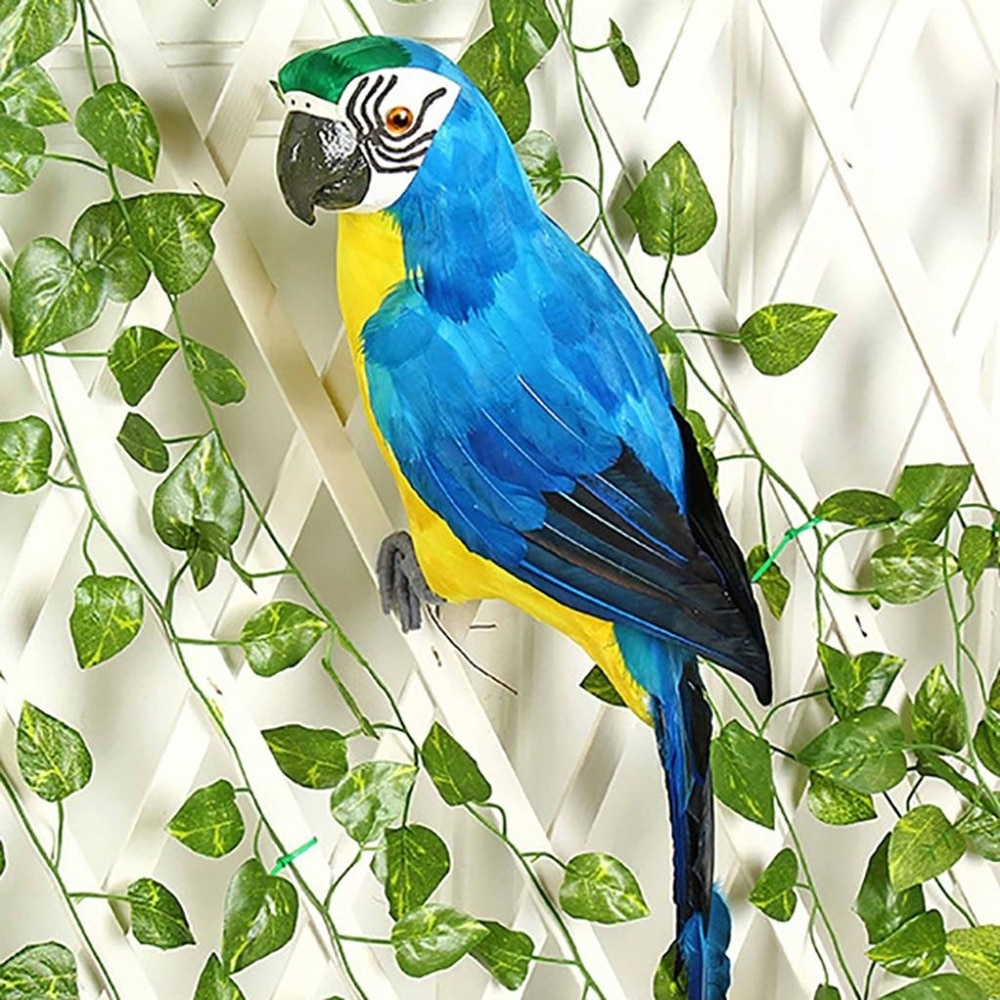 Perroquet décoratif de jardin | Simulation de jardin, perroquet à émulation pour spectacle de fenêtre, jardinage oiseau artisanat de jardin, décoration