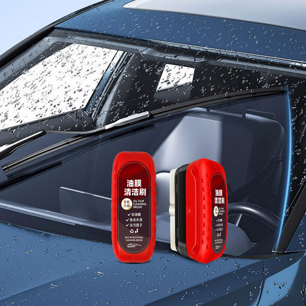 Dissolvant de Film d'huile, élimine la saleté, éponge de verre de voiture, brosse de nettoyage, Agent de polissage de verre, puissant pour pare-brise, élimination des taches de Film d'huile