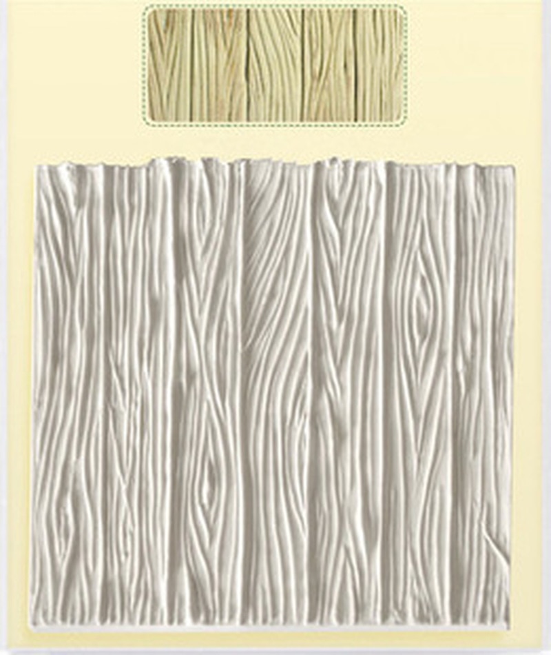 Silikone simulation væg flise gulv / træ stub årring base / træ bark tekstur form