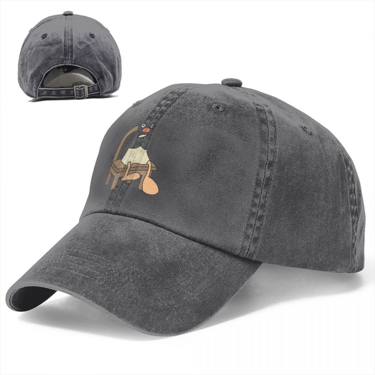 Pure Color Dad Hats Angry Pingu Women's Hat Sun Visor Baseball Caps Noot Pingu Pinga Penguin TV Peaked Cap