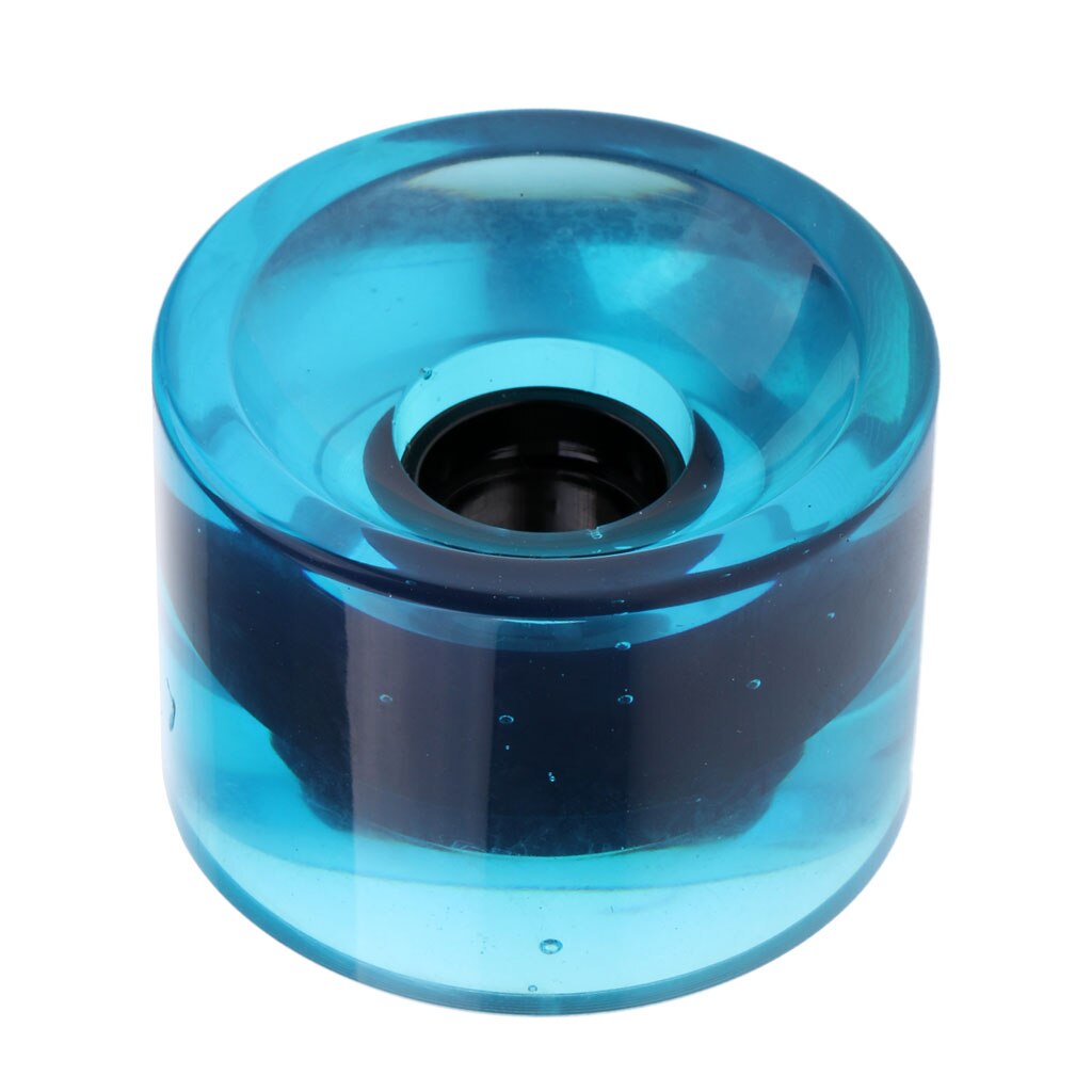 2.75" x 2" Durable Pro Blank Skateboard PU Wheels Longboard Mini Cruiser Wheel: clear blue