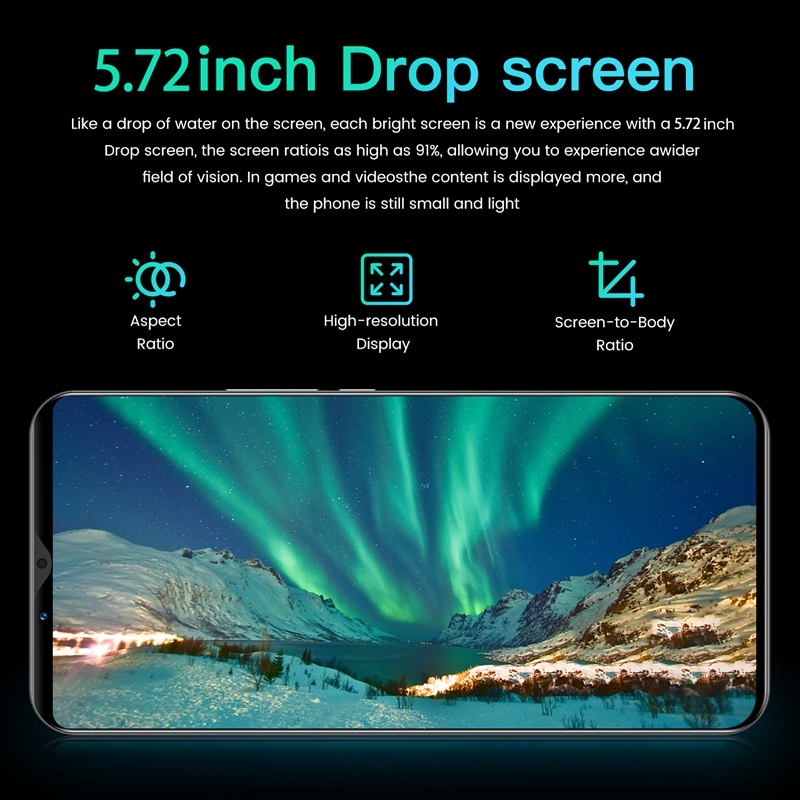 Teléfono Inteligente P48 Plus, 5,72 pulgadas, MTK6572, Dual Core, 512MB + 4GB de memoria, tarjeta Dual, modo de espera Dual, Android 4.4.2, enchufe europeo