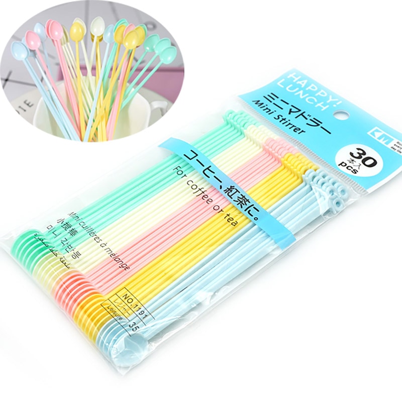 30 Pcs Mini Colorful Cute Dispensing Spoon Jewelry Tool For Resin Jewelry DIY Making Tools