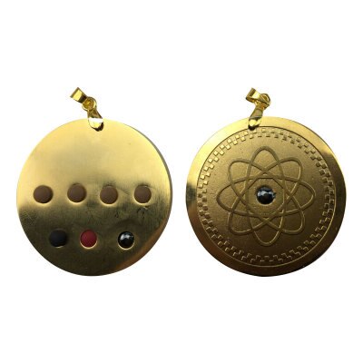 EBUTY Women Pendant Stainless Steel Jewelry Accessories Health Negative Ions Pendants Charms with Chain: Gold