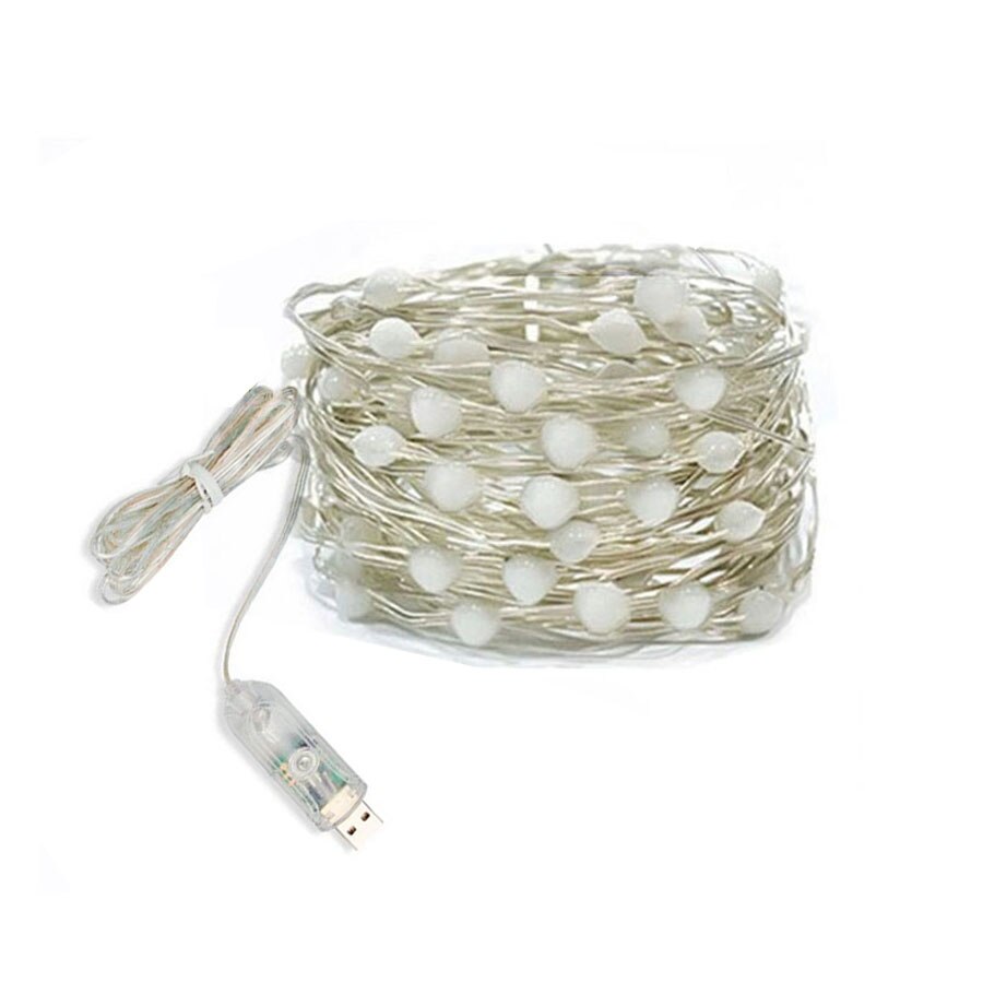 10/20m usb juletræ fe string lys med telefon smart bluetooth app kontrol kobbertråd guirlande lys til bryllup indretning