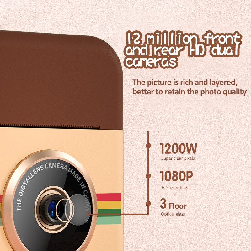 Children Camera 1080P HD 12MP 2.4 inch Screen Digital Video Photo Camera For Kids Instant Print Camera With Thermal Photo Papers