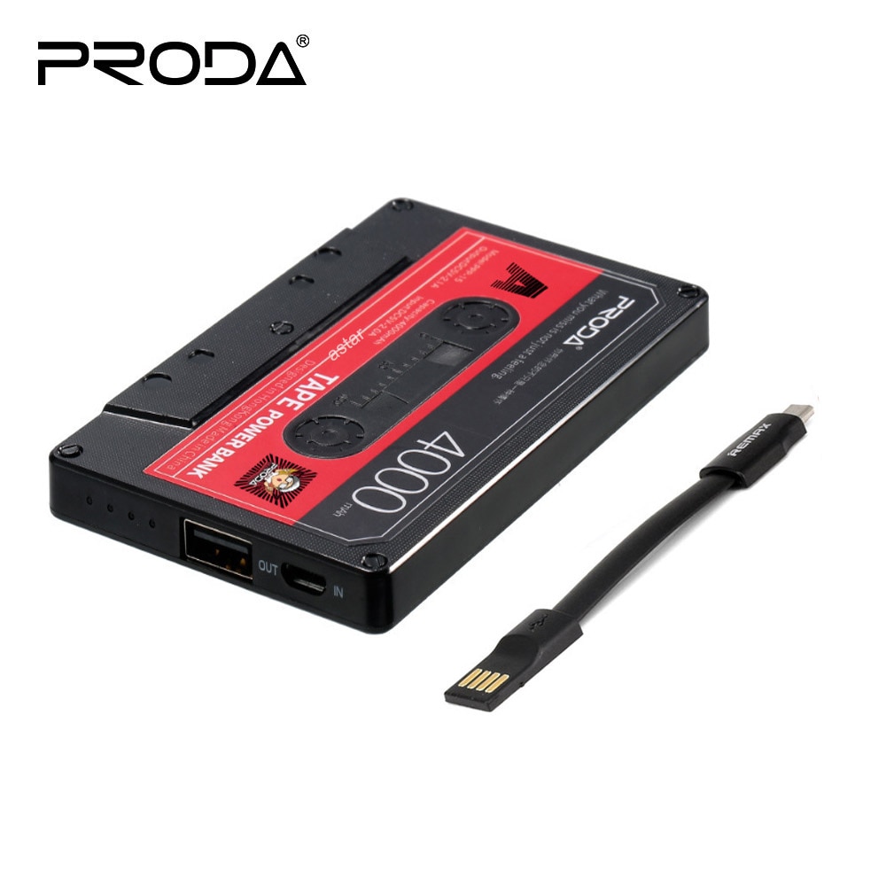 Remax proda 4000mAh power bank Tape powerbank met led Ultra Dunne Mini Draagbare Externe Batterij Oplader voor iphone