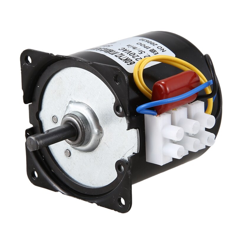 220V AC Synchronous Gear Motor 60KTYZ 60-KTYZ Permanent Magnet Synchronous Gear Motor 220V 2.5 Rpm