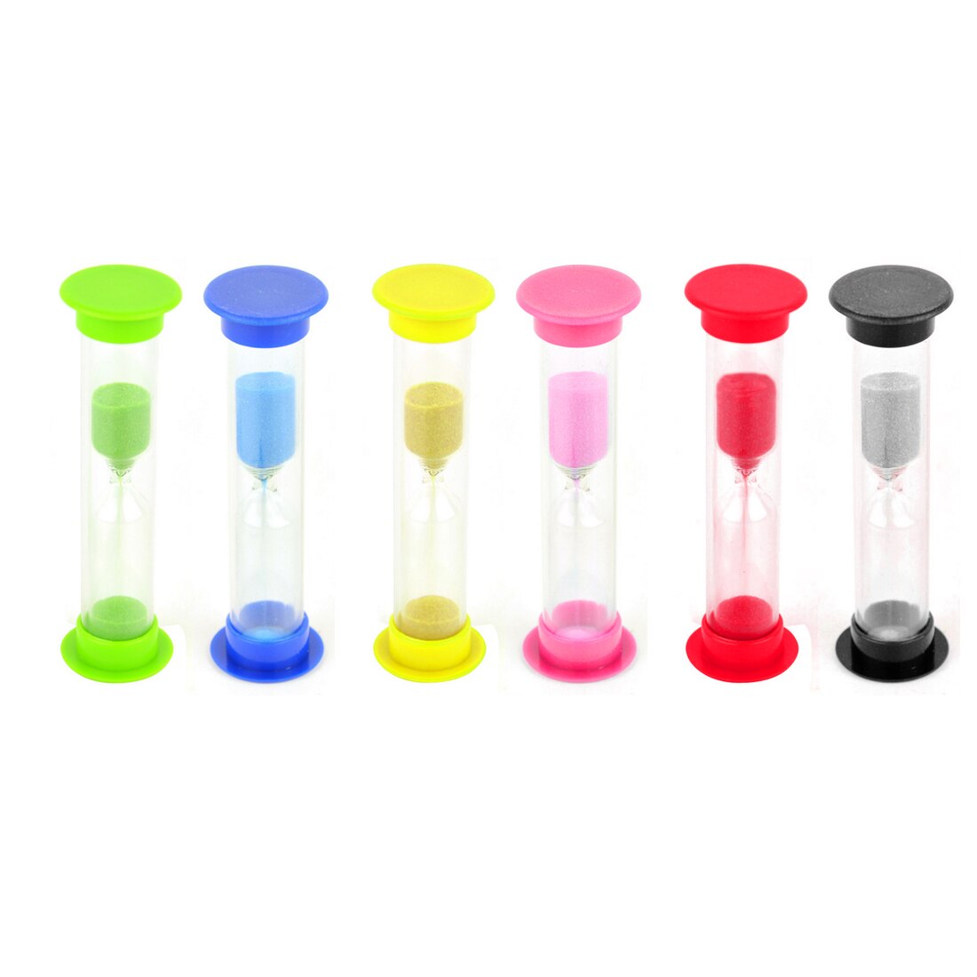 6Pcs Zandloper Timer 6 Kleuren 30sec/1Min/2Min/3 M... Grandado
