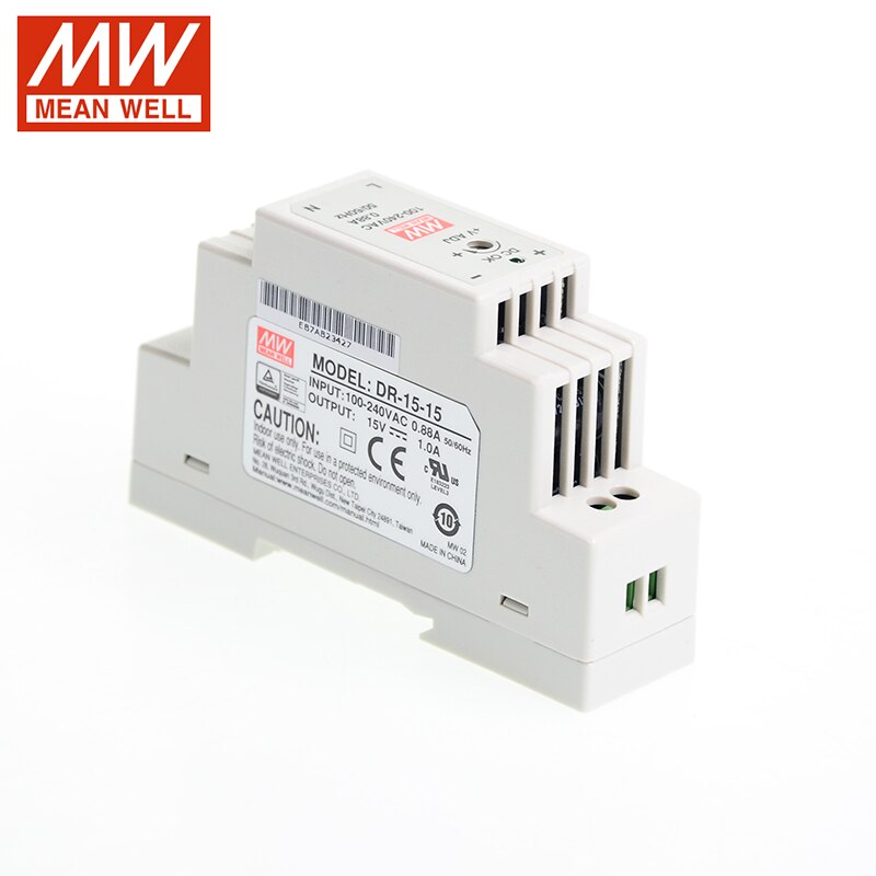 AGOTD Power Supply For DIN Rail Output 5V DC 3A 15W (input 200-240V AC 50/60 Hz) 5V Transformer